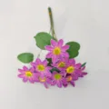 Künstlicher lila Kamillen-Gänseblümchen-Strauß für die Blumendekoration zu Hause - 1 Stück / Lila