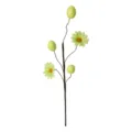 Artificial Easter egg and green daisy floral branch for festive holiday table decoration - Green