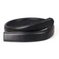Sangle de ceinture classique en cuir véritable noir pour homme d'affaires - 110-130CM / 105 Motif / 3,5 cm de Large / Noir