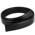 Ceinture classique en cuir de vachette noir pour homme avec boucle automatique - 110-130CM / 14 Motif / 3,0 cm de Large / Noir
