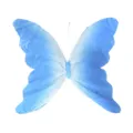 Papillon en papier dégradé bleu avec pince pour décoration de scène de mariage et vitrine. - 30cm / Bleu foncé
