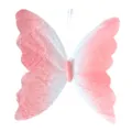 Gros plan détaillé de la décoration de papillon en papier rose dégradé avec texture délicate. - 30cm / Rose