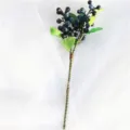 Rama de bayas artificiales para decoración del hogar arreglo floral navideño fruta falsa - Azul