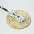 Bouquet de fleurs de coton naturelles séchées matériel DIY pour déco de Noël SKU - Tige unique / Blanc