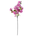 Artificial Pink Hydrangea Flower Branch Fake Floral Stem for Home Decor Table Centerpiece - Purple