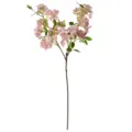 Artificial curled pink hydrangea flower branch fake floral stem for home table decor - Dusty Pink