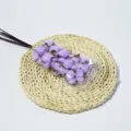 Tiges de capsules de coton teintes en violet pour bouquet de fleurs de Noël bricolage. - Tige unique / Violet