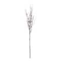 Ramo natalizio oro rosa da 43cm glitterato con perline e design a baffi di drago - Oro Rosa Con Bacche
