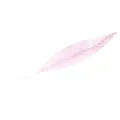 Elegant pink glitter hollow leaf ornament for Christmas tree decoration - Pink