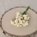 Künstliche Gänseblümchen Strauß falsche Kamille Blumen für Tisch Deko skandinavisch - Hellorange