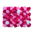 Artificial flower wall panel with pink and white roses for wedding backdrop decoration - MH02 Style