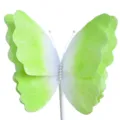 Gradient felt butterfly decoration prop, dual-layer green and white aesthetic display piece. - Green