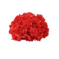 Vibrant red artificial silk hydrangea flower head for wedding and home decoration - Hemisphere / 25cm / Red