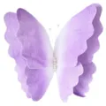 Gradient purple felt butterfly decoration for wedding party photography prop and home decor - Purple