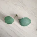 Variante de hojas de eucalipto artificiales, planta verde falsa para decoración. - Dos Horquillas