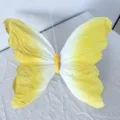 Large decorative yellow and white gradient paper butterfly for wedding and window display - 30cm / Yellow