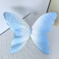 Decorazione a farfalla in carta 3D sfumata azzurra per vetrina - Blu
