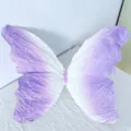 Grande farfalla di carta sfumata viola e bianca per decorazione di vetrine 3D eleganti - Viola
