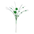 Ramo decorativo con trifoglio glitterato verde per la festa di San Patrizio festivo. - Stelo ad Arco / 1 Pezzo/Confezione