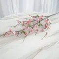 High-fidelity artificial pink blossom branch for indoor table and home decoration - Pink