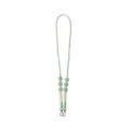 Handmade braided daisy mobile phone strap macaron cotton crossbody lanyard chain - Pale Green