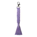 Handcrafted Purple Woven Macrame Keychain Bag Charm Cute Pendant Accessory Gift Item - 19cm / 7.48in / A Light Purple