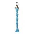 Light blue handmade woven keychain bag pendant braided rope fashion accessory gift - 19cm / 7.48in / C Moonlight Blue