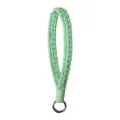 Woven Phone Lanyard Wrist Strap Light Green Cotton Cord Keychain Keyring Holder Strap - 17cm / Aqua Green