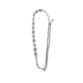 Long Bohemian handmade macrame daisy flower strap for phone or backpack in pink and blue - Elegant Blue and Light Pink