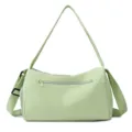 Light green large capacity sports yoga fitness shoulder bag with adjustable strap - 7 / Green