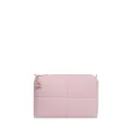 Elegante weiche rosa gesteppte wasserdichte Kosmetiktasche für die Reiseaufbewahrung - M / Rosa