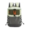 Leichter Outdoor-Rucksack im Color-Block-Design zum Wandern, minimalistischer Tagesrucksack - Grün