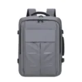 Grijze high-end zakelijke laptoprugzak met USB-oplaadpoort en multifunctionele vakken - Zakelijke casual stijl / Grijs