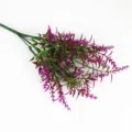 Detailed view of artificial purple lavender bouquet for home and wedding decor - Lilac