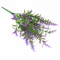 Detailed view of an artificial purple lavender bouquet for home and wedding decor - Purple