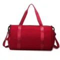 Sac de sport rouge polochon de fitness entrainement et voyage grand espace de rangement. - Rouge