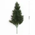Detailed view of a 45cm artificial green cypress tree branch for festive indoor decoration - With Pot / Pine Green