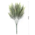 35cm artificial pine branch simulation plant for Christmas and wedding decoration - 35cm / Short Green With Snow