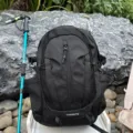 Professioneller schwarzer Wanderrucksack für Outdoor-Touren, Reisen und Radabenteuer - 7 / Schwarz