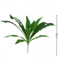Artificial green plant single branch fern faux leaf home decor indoor plant wall decoration - 12 Bird's Nest Fern Leaves