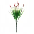 Artificial lavender bouquet plastic flower plant for indoor outdoor home wedding party decoration - Bright Red