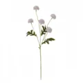 Vista detallada del tallo de una flor artificial de crisantemo ping-pong rosa claro - Rosa Claro