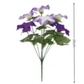 Bouquet de gloire du matin artificiel 7 branches fausses fleurs pour salon déco extérieure. - Violet