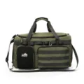 Grand sac de voyage tactique de sport de gym capacite avec poches et sangles multiples. - Vert Militaire