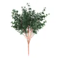 Realistisch kunstmatig eucalyptusboeket met donkergroene bladeren decoratie - 7 Vorken (Groot) / Groot Donkergroen