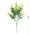 37cm artificial eucalyptus money leaf bundle for indoor home decor flower arrangement - Small Double Green
