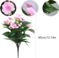 Detailweergave van kunstmatige roze vlijtige liesjes met hoogte van 40 cm - Roze