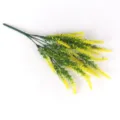 Detail of realistic artificial lavender bundle with yellow and green plastic branches - Yellow