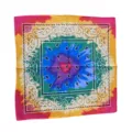 Premium multi-colored cotton tie-dye paisley bandana for outdoor cycling and sports - Style A / 55x55cm
