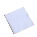 Pur coton mouchoir blanc uni carre de tissu pour enfants etudiants absorbant la sueur - 35x35cm / Blanc